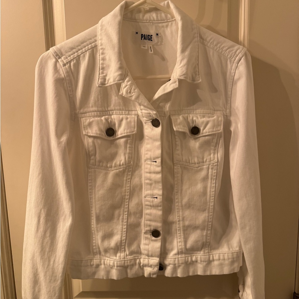 PAIGE white jean jacket